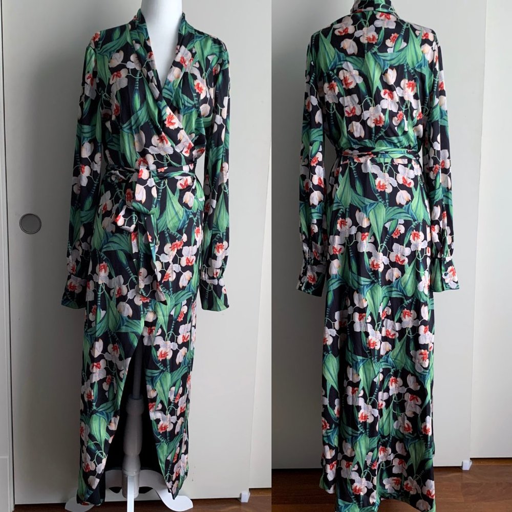 PATBO Floral Hi-Low Wrap Blouse - Picture 4 of 8